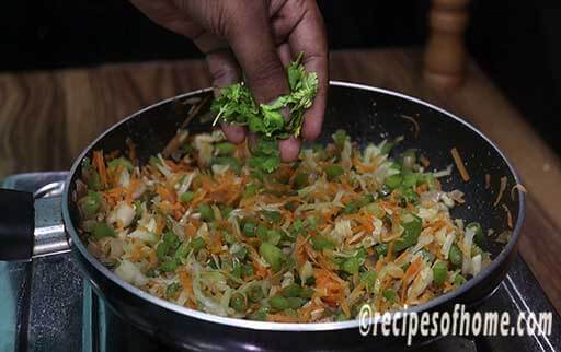 sprinkle freshly chopped coriander