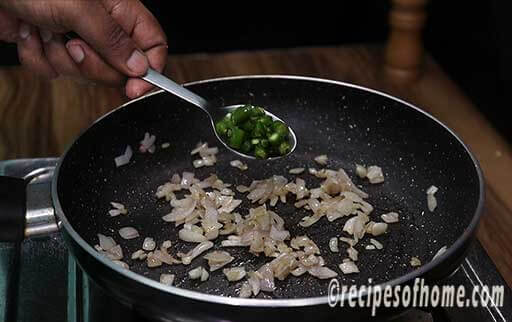 add chopped green chili