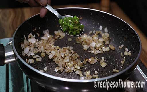 sprinkle chopped green chili