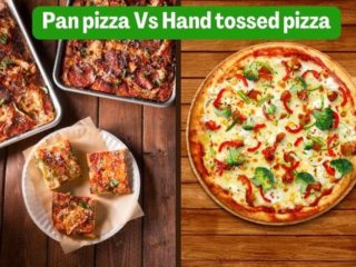 difference between pan pizza and hand tossed pizza