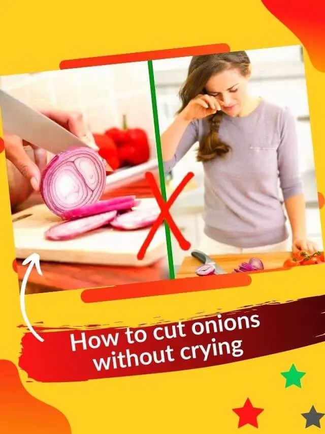 How to cut onions without crying