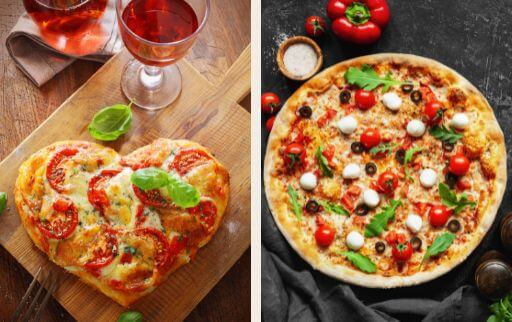 shape difference between hand tossed pizza and pan pizza