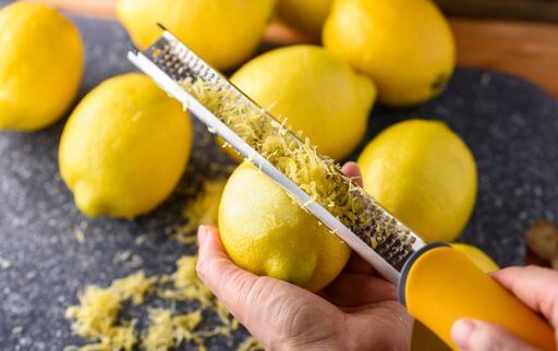 how to grate lemon rind