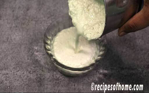 transfer smooth nariyal chutney in a bowl