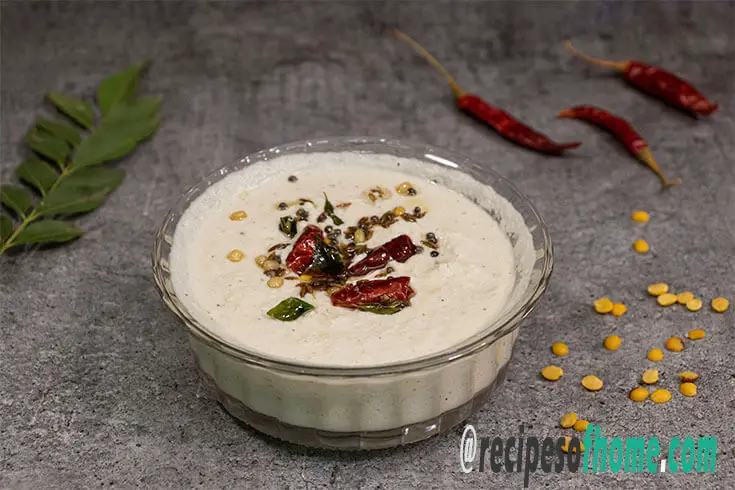 coconut chutney recipe , nariyal chutney , how to make coconut chutney