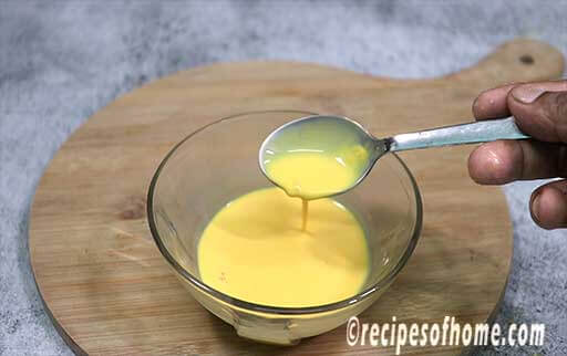 lumps free custard slurry