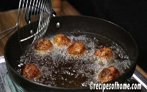 light golden bown from both sides of mix veg pakora