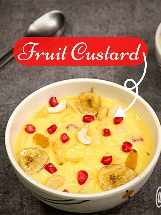 Fruit custard recipe | How to make fruit custard