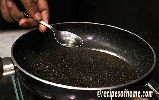 heat oil in a pan