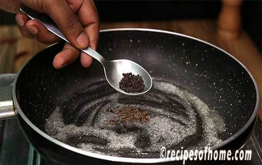 add mustard seed, cumin seed in the pan