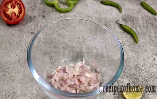 add chopped onions in a mixing bowl