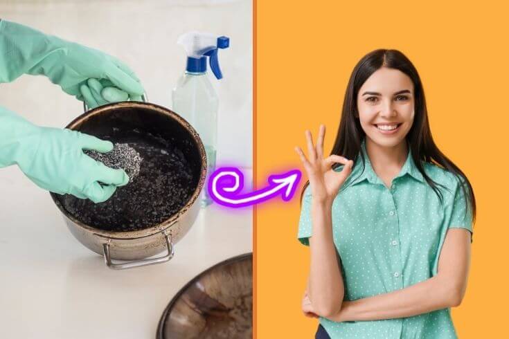 How to clean burnt utensils easily