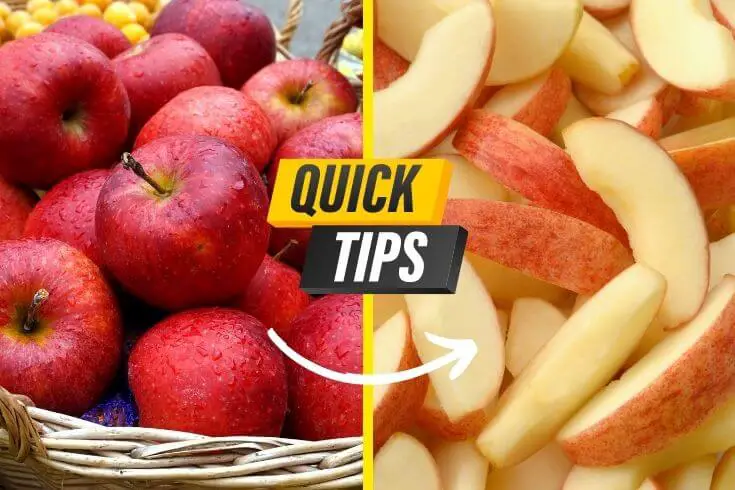 How to prevent apple slices from turning brown
