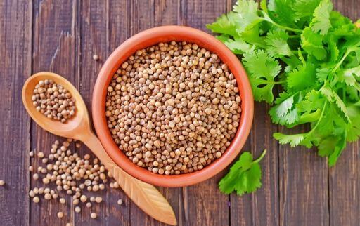 Sukha dhania is called coriander seeds in English