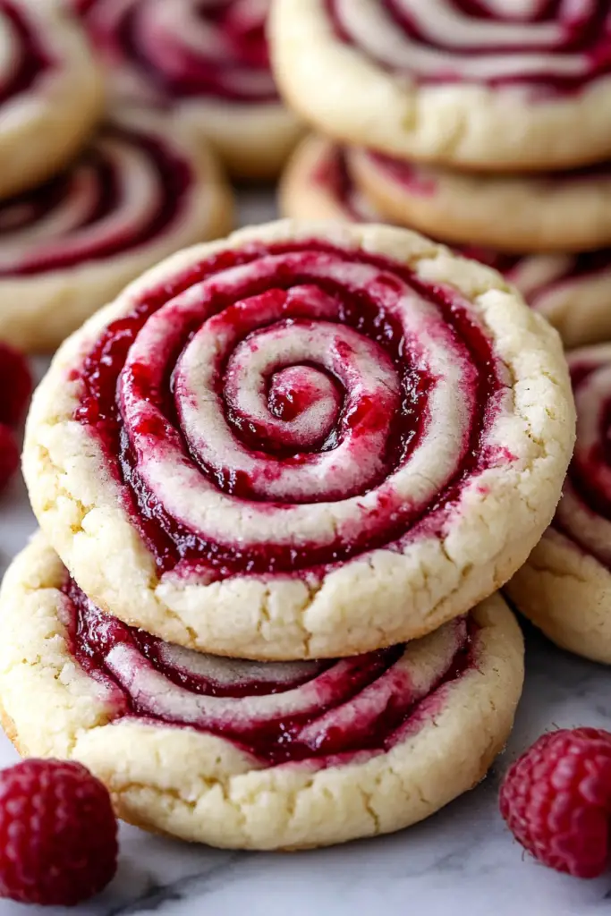 Raspberry Swirl Cookies 1 Raspberry Swirl Cookies