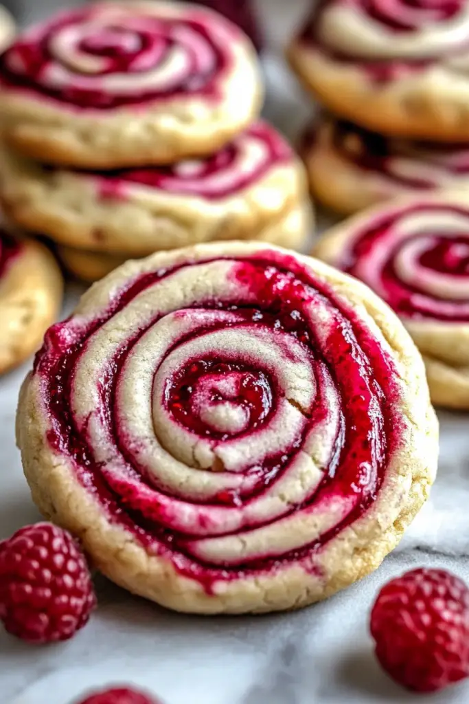 Raspberry Swirl Cookies 2 Raspberry Swirl Cookies