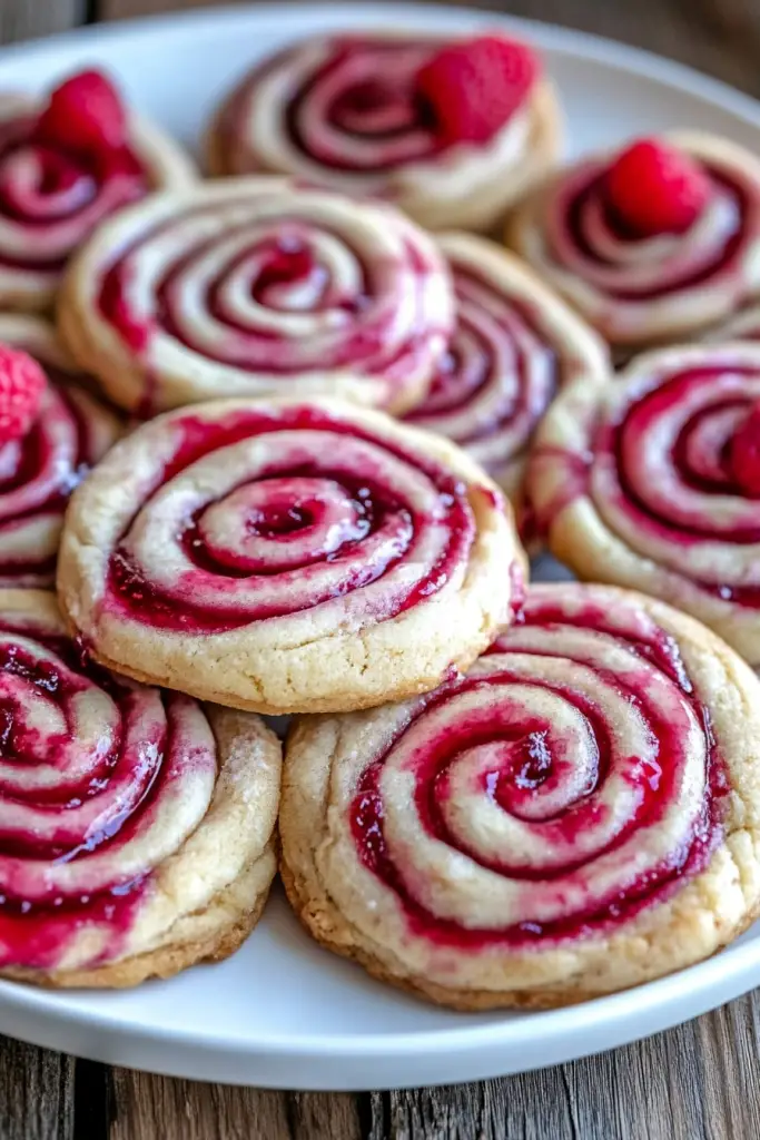 Raspberry Swirl Cookies 3 Raspberry Swirl Cookies