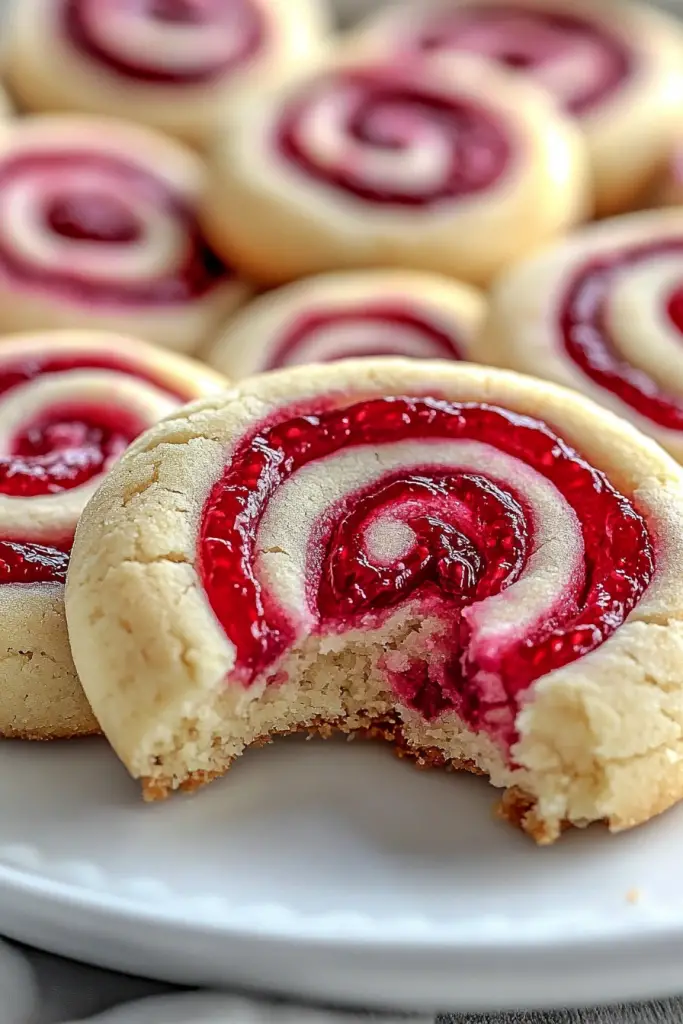 Raspberry Swirl Cookies 6 Raspberry Swirl Cookies