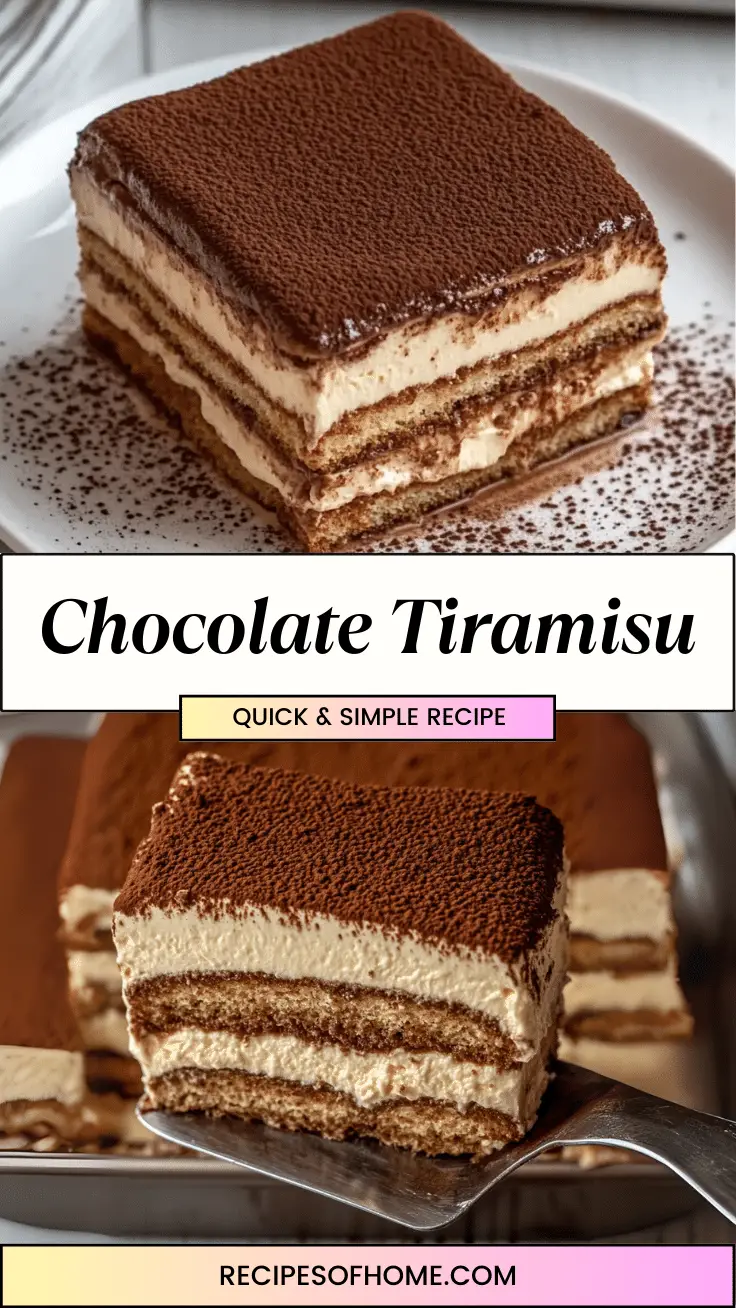 Chocolate Tiramisu pinterest 1 Chocolate Tiramisu on pinterest