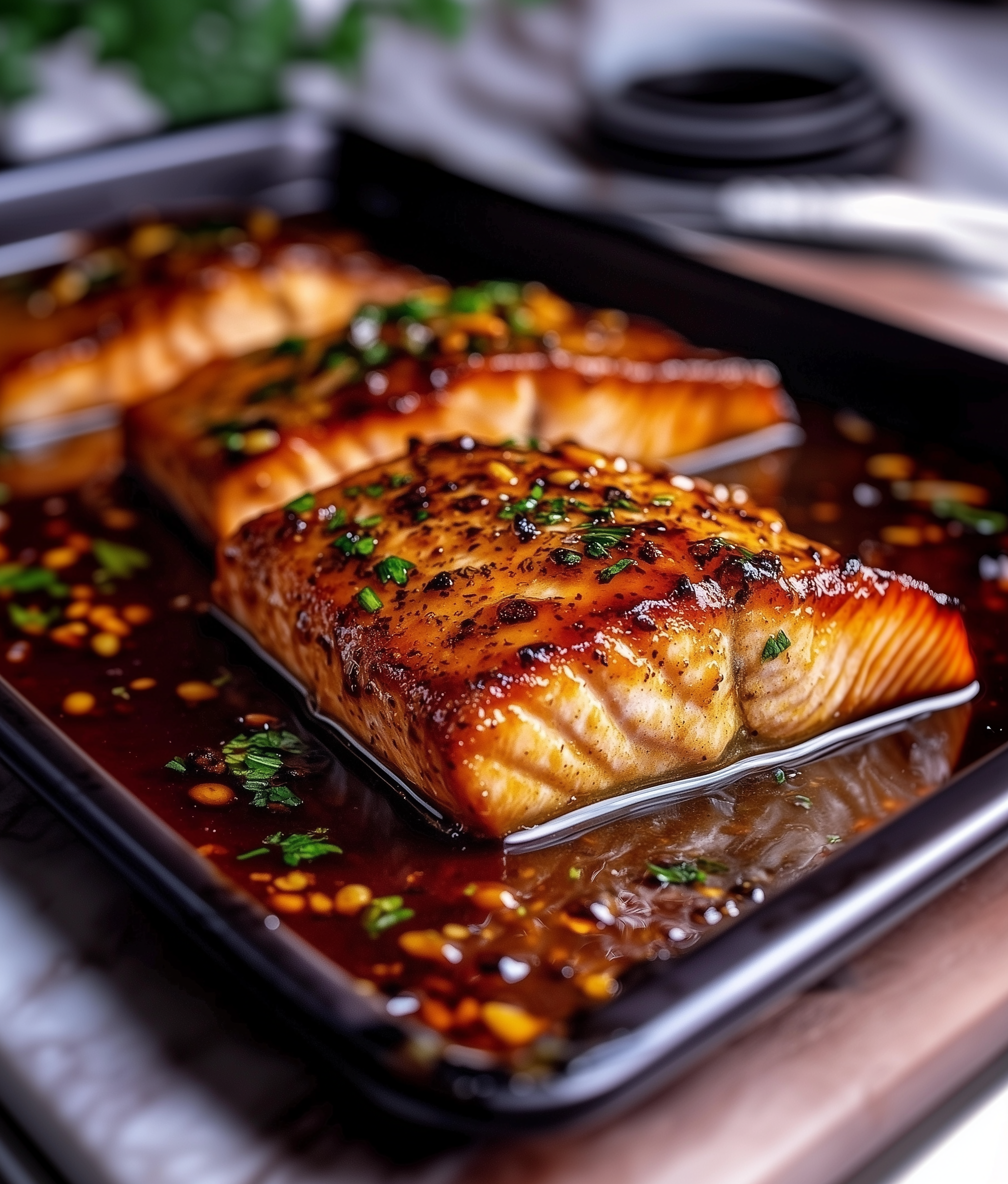 Crispy Honey Garlic Glazed Salmon Recipe 2 Crispy Honey Garlic Glazed Salmon Recipe