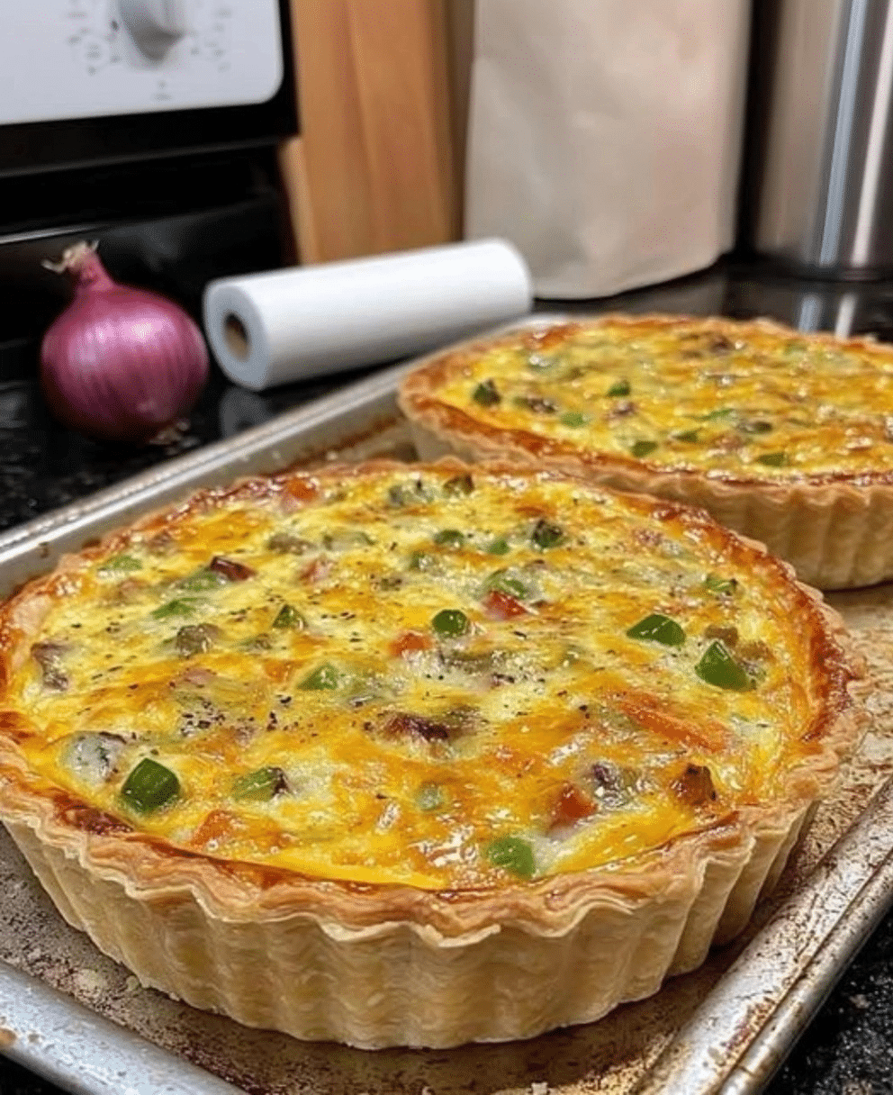 Green Chile and Cheese Quiche 1 Green Chile and Cheese Quiche 1