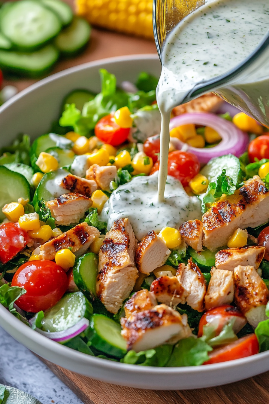 Healthy Ranch Chicken Salad 2 Healthy Ranch Chicken Salad 2