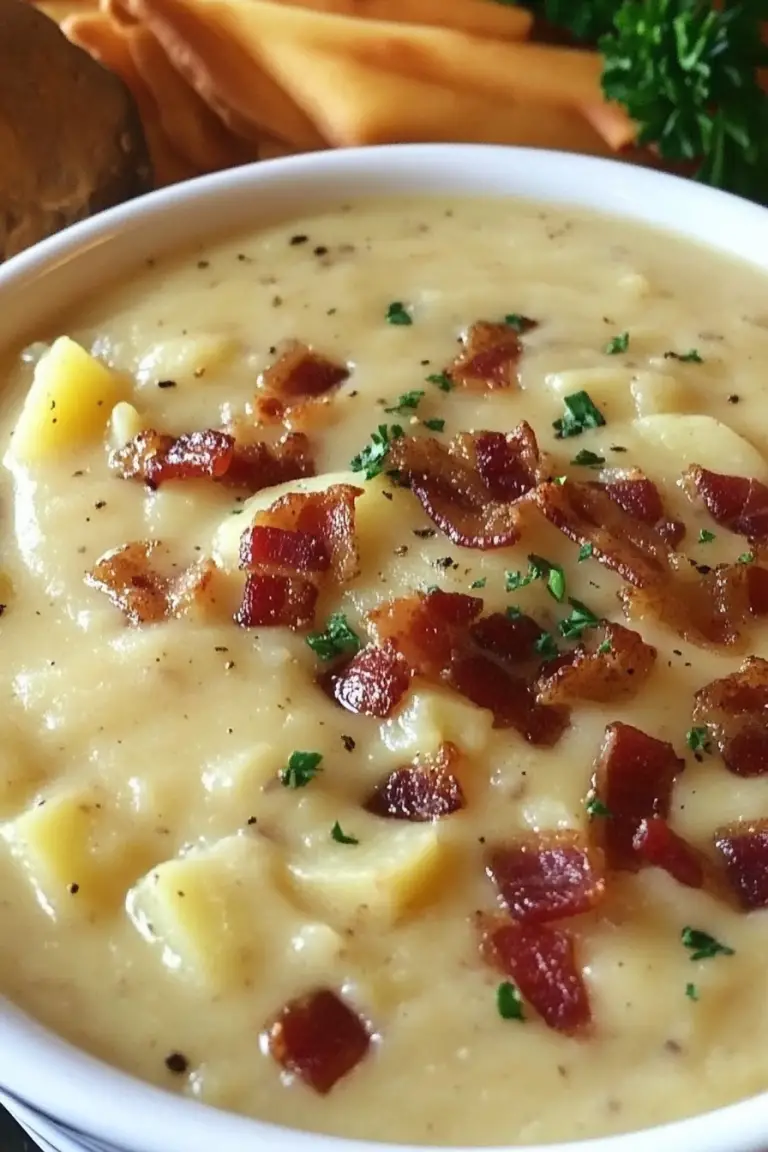 Slow Cooker Creamy Potato Bacon Soup 2