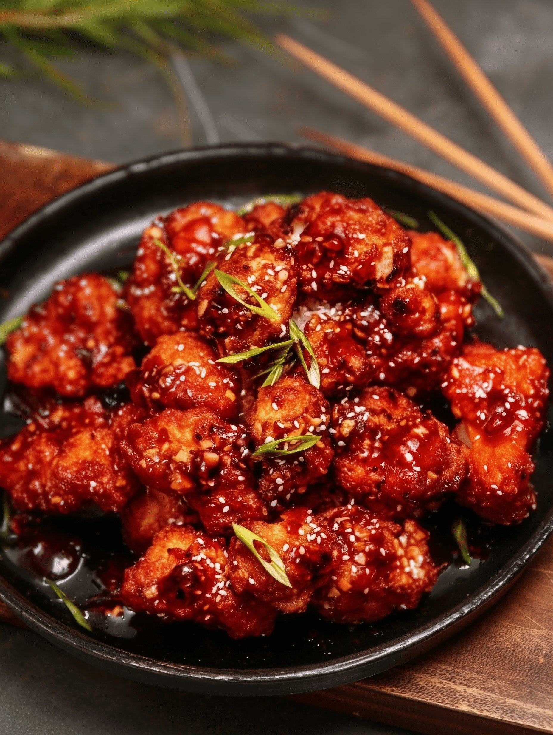 Air Fried Korean Cauliflower with Sticky Gochujang Sauce 1 Air Fried Korean Cauliflower with Sticky Gochujang Sauce 1