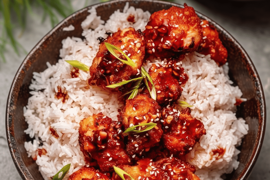 Air Fried Korean Cauliflower with Sticky Gochujang Sauce 2