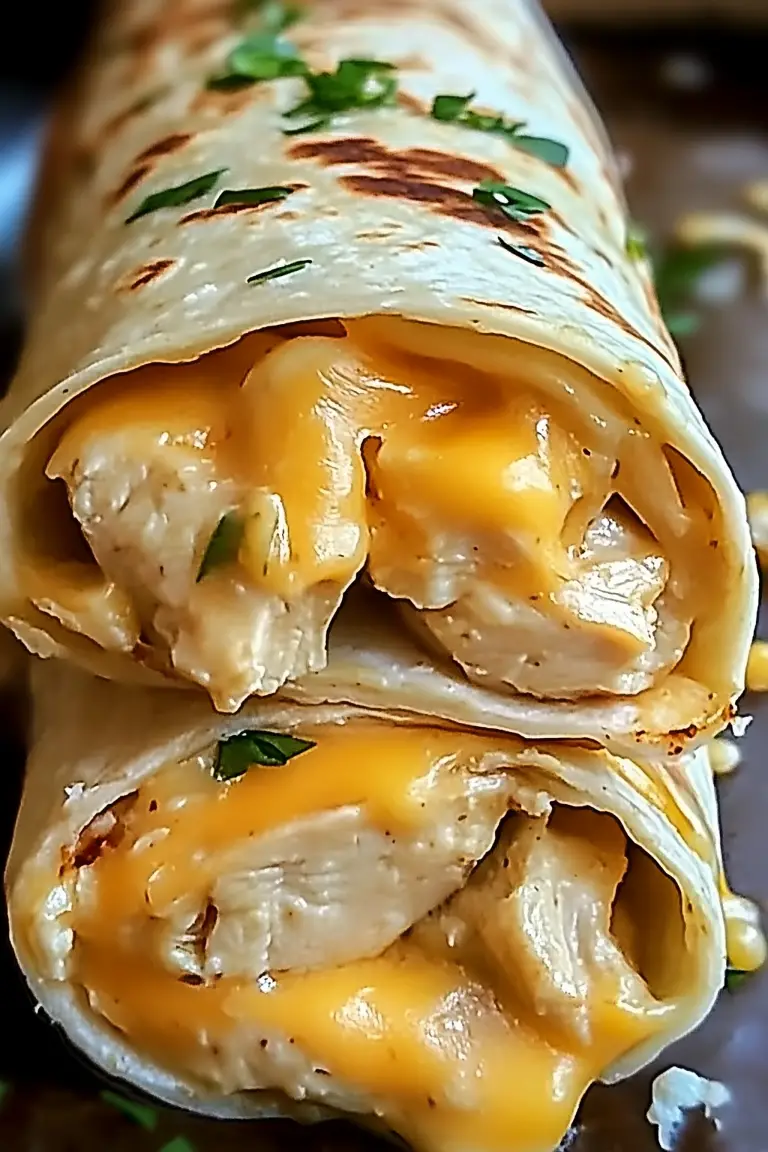 Cheesy Chicken Wrap 1