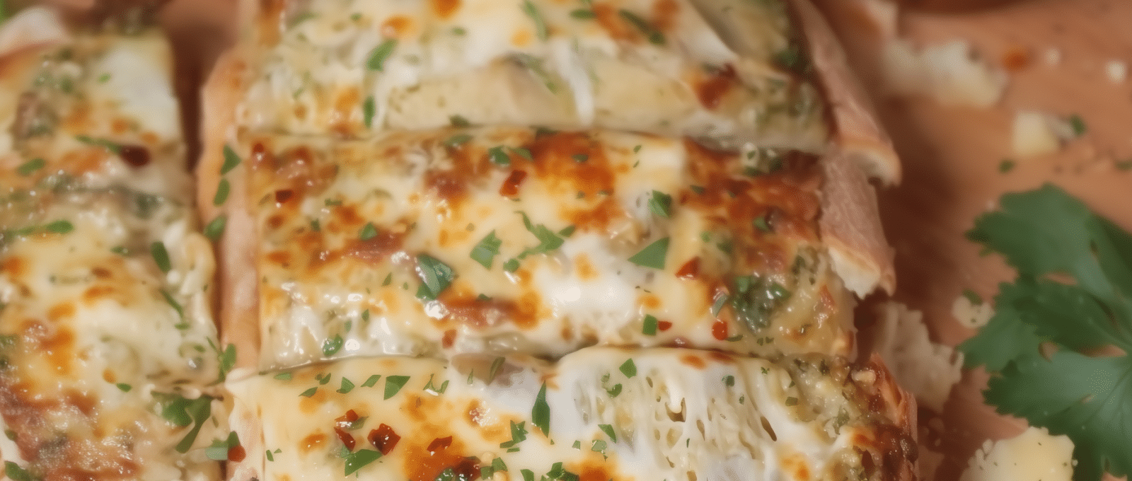 Cheesy garlic bread 2