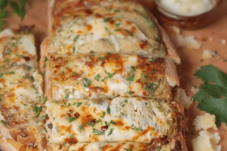 Cheesy garlic bread 2
