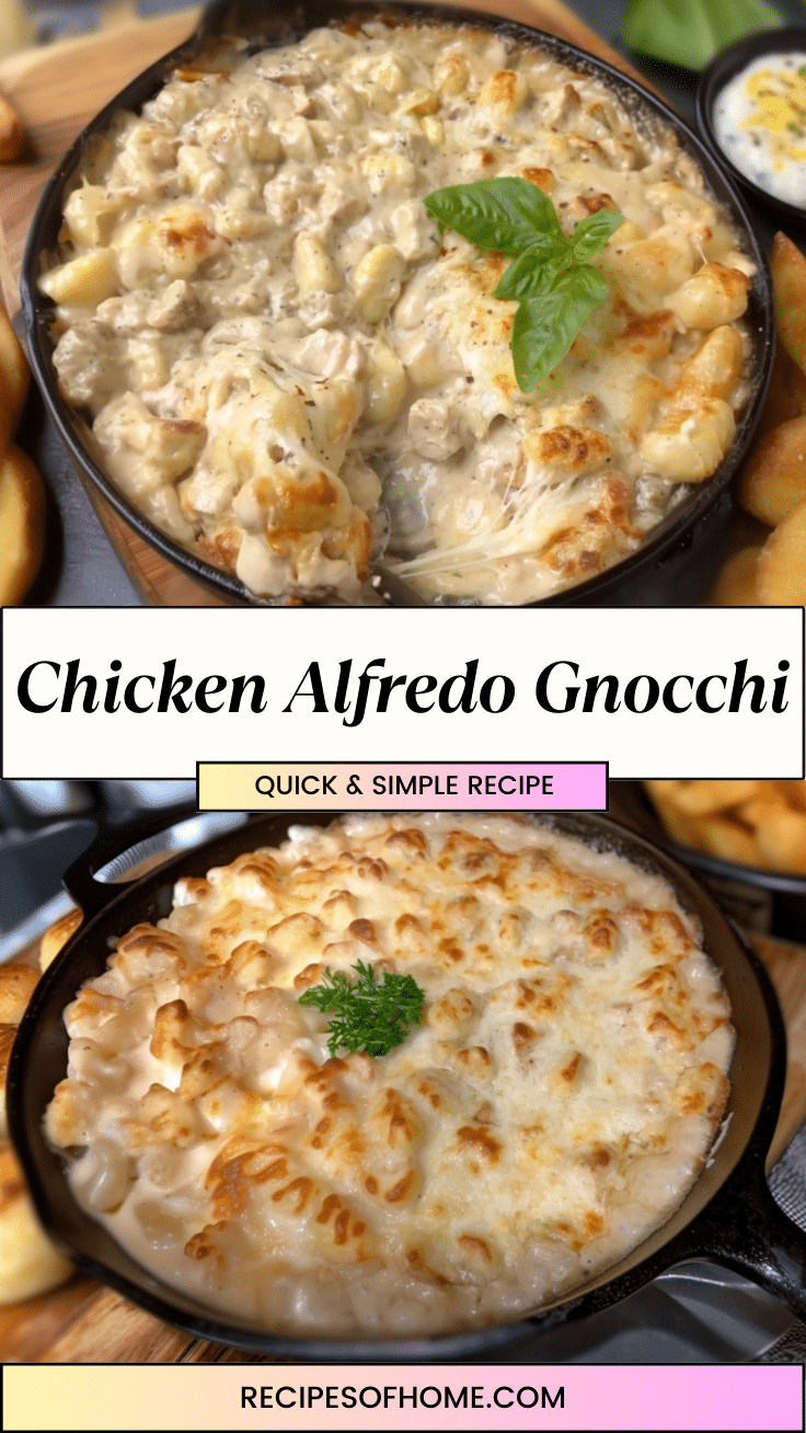 Chicken Alfredo Gnocchi pinterest Chicken Alfredo Gnocchi