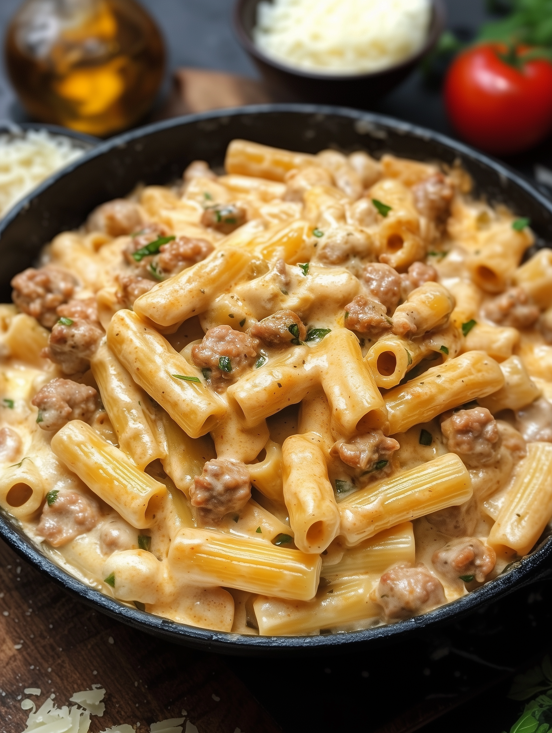 Creamy Sausage Rigatoni 1 Creamy Sausage Rigatoni