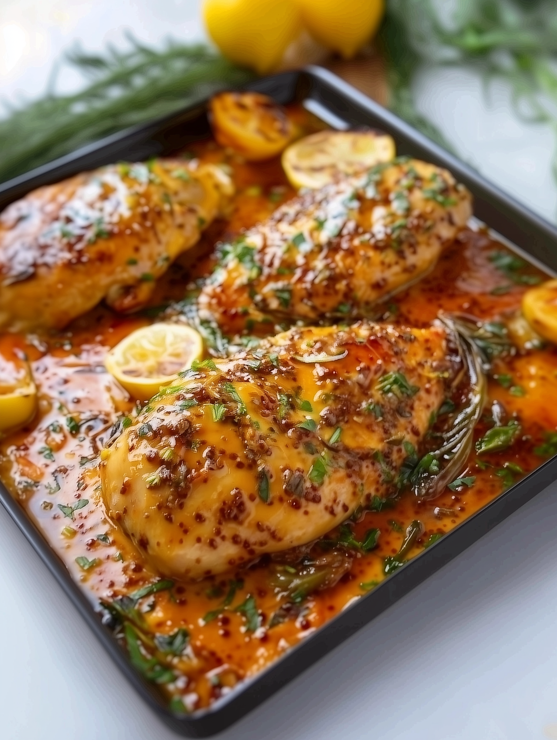 Easy Baked Honey Dijon Chicken 1 Easy Baked Honey Dijon Chicken