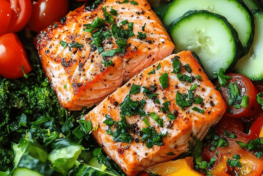 Effortless Salmon Bowl Meal Prep 1