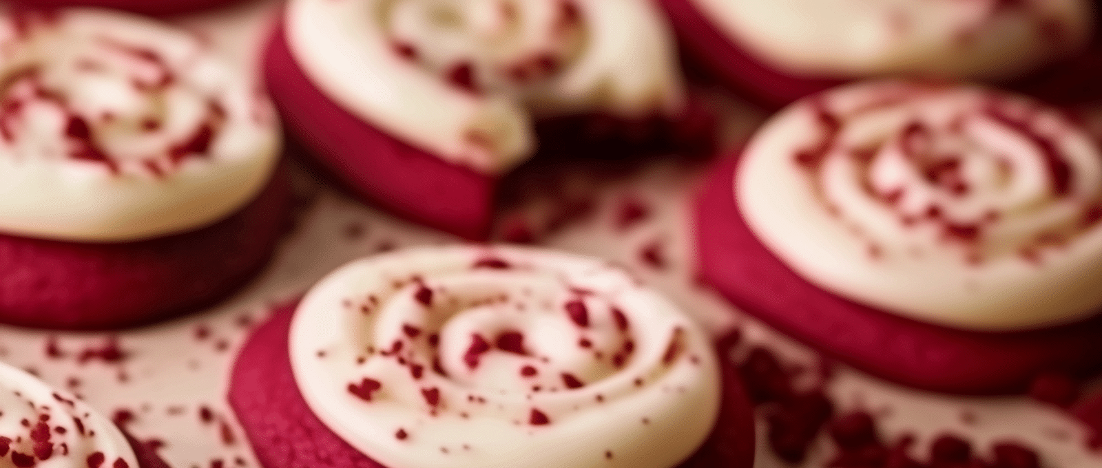 Frosted Red Velvet Cupcake Cookies 2