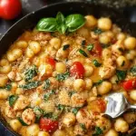Garlic Chicken Gnocchi Skillet 1 1