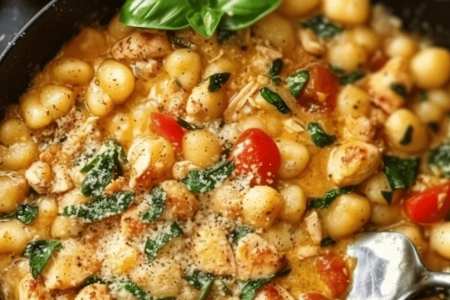 Garlic Chicken Gnocchi Skillet 1 1