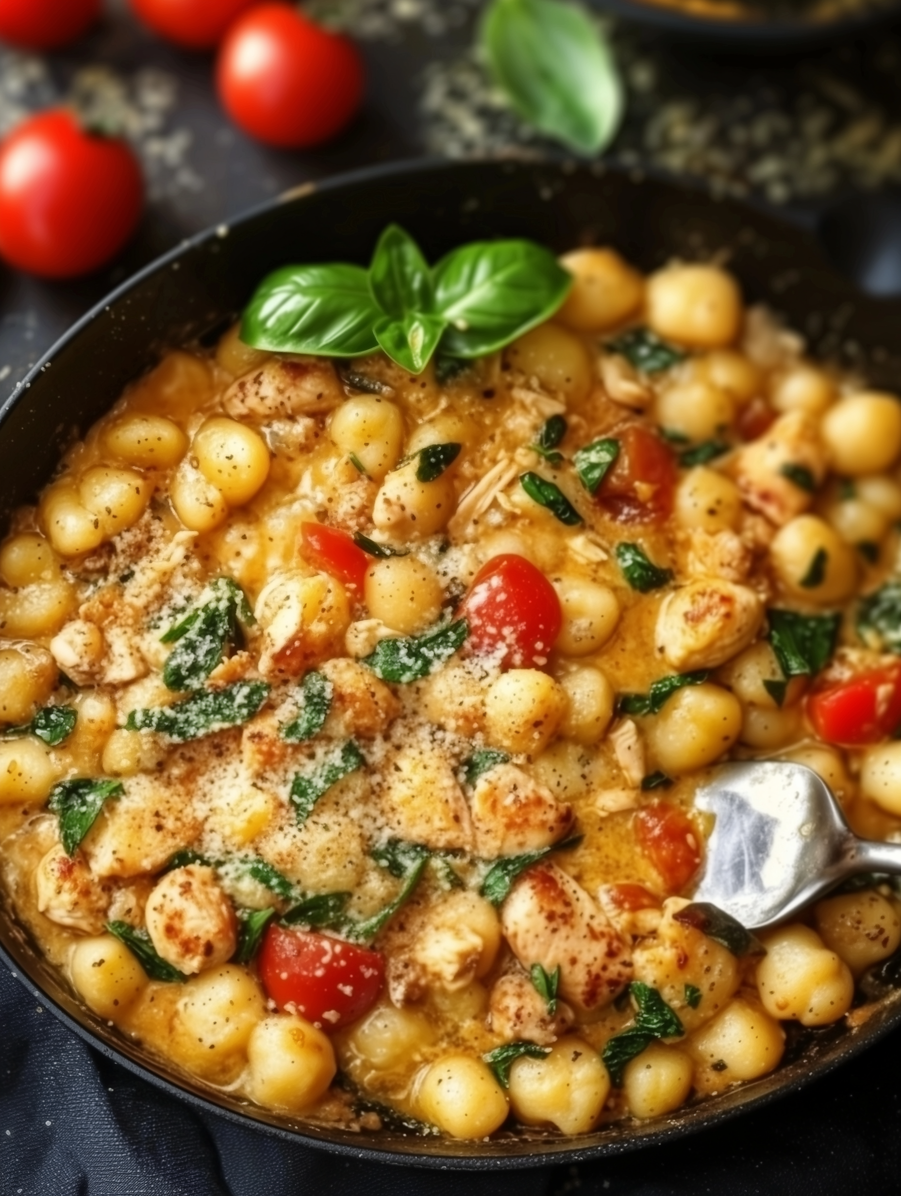 Garlic Chicken Gnocchi Skillet 1 1 Garlic Chicken Gnocchi Skillet