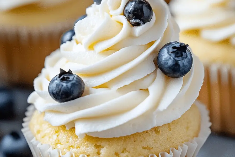 Lemon Blueberry Cupcakes 3
