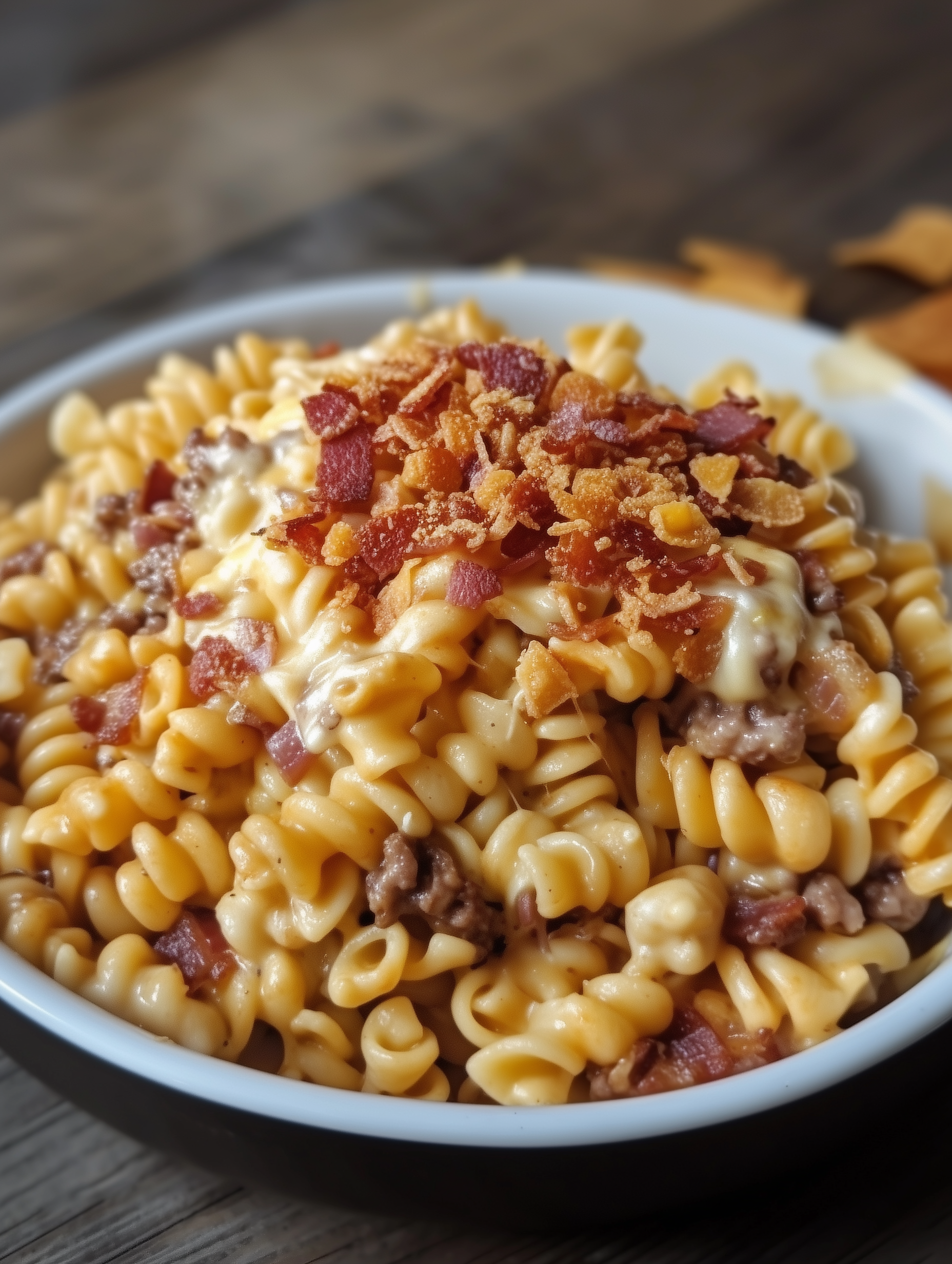 Loaded Bacon Cheeseburger Pasta 2 Loaded Bacon Cheeseburger Pasta