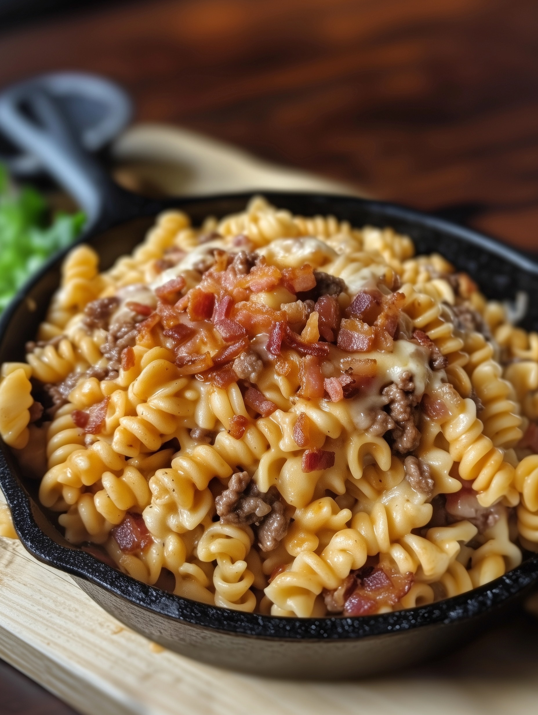 Loaded Bacon Cheeseburger Pasta 3 Loaded Bacon Cheeseburger Pasta