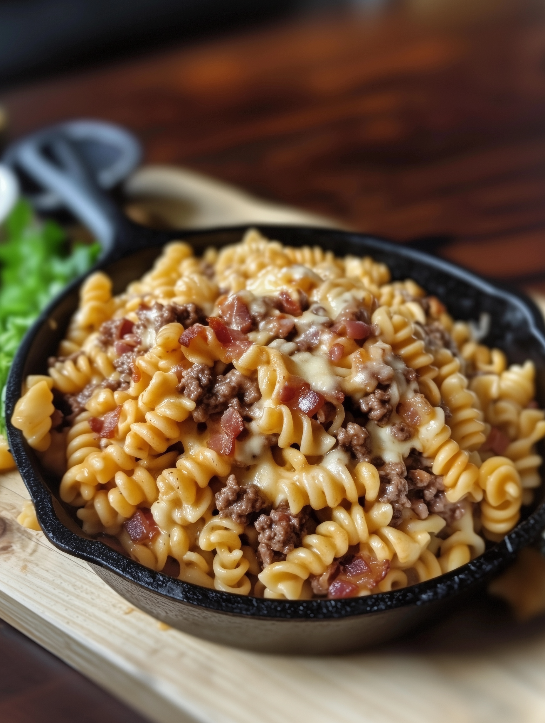 Loaded Bacon Cheeseburger Pasta 4 Loaded Bacon Cheeseburger Pasta