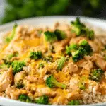 One Pan Cheesy Chicken Broccoli and Rice 3