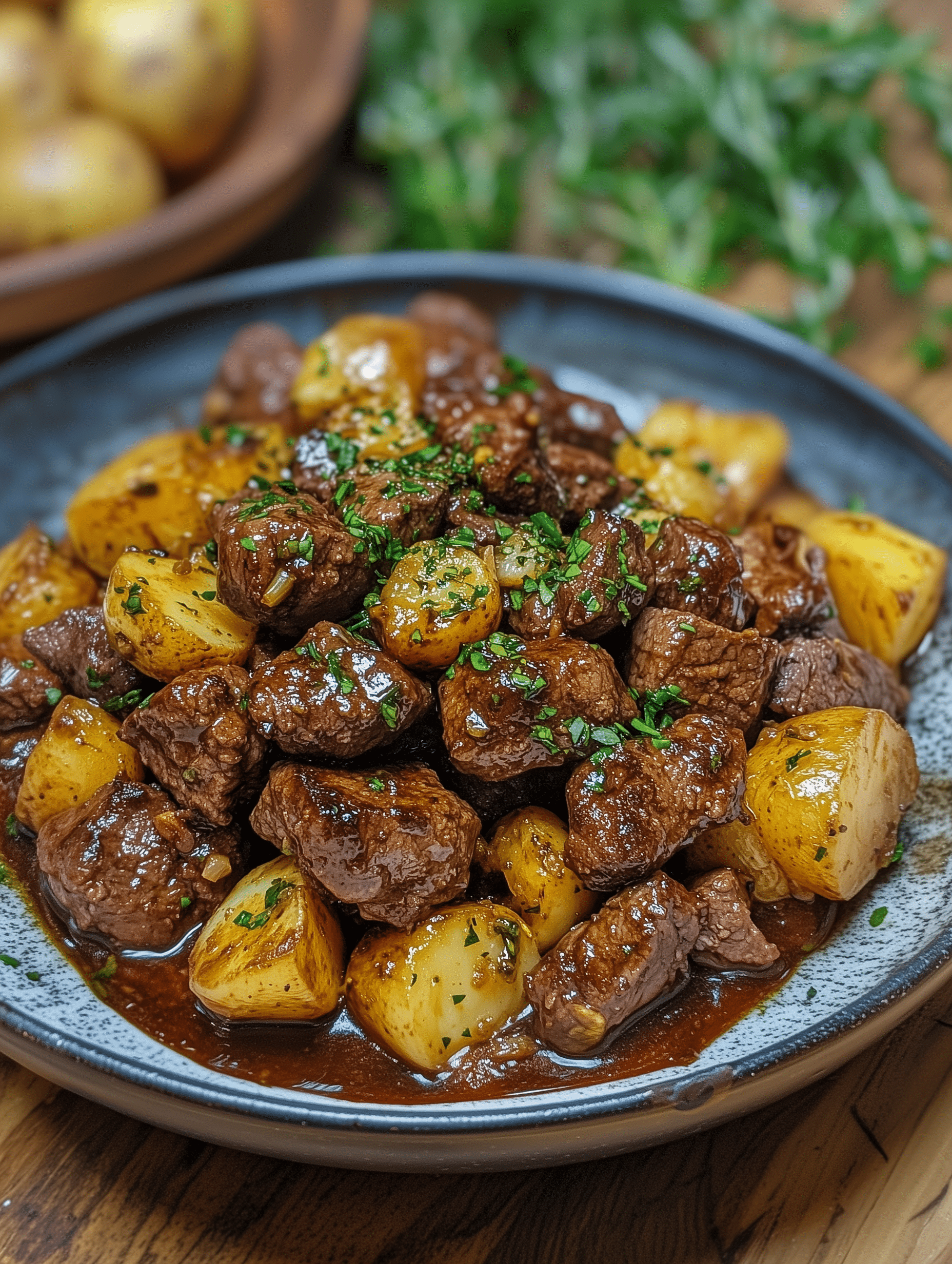 Slow Cooker Garlic Butter Beef Bites Potatoes 1 Slow Cooker Garlic Butter Beef Bites & Potatoes