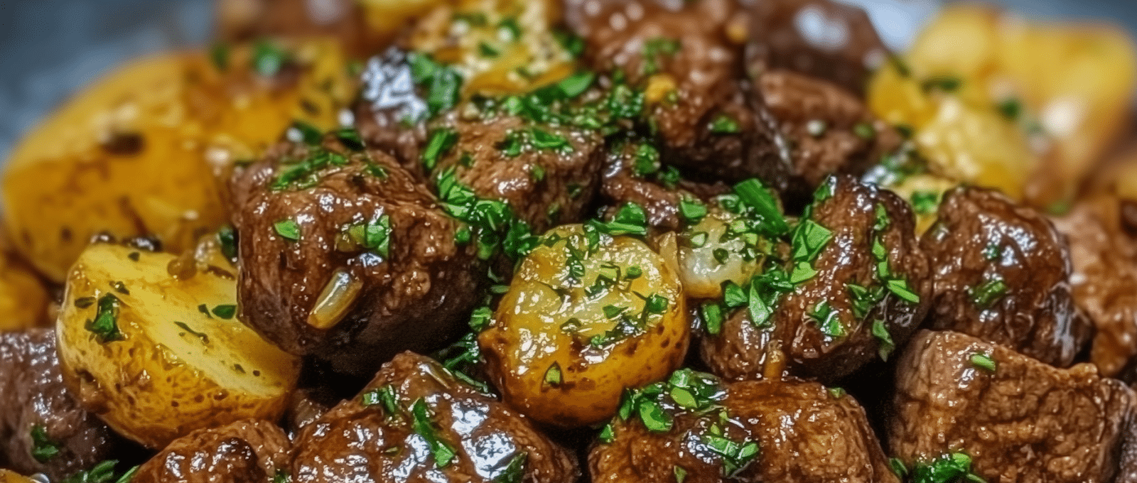 Slow Cooker Garlic Butter Beef Bites Potatoes 3 2