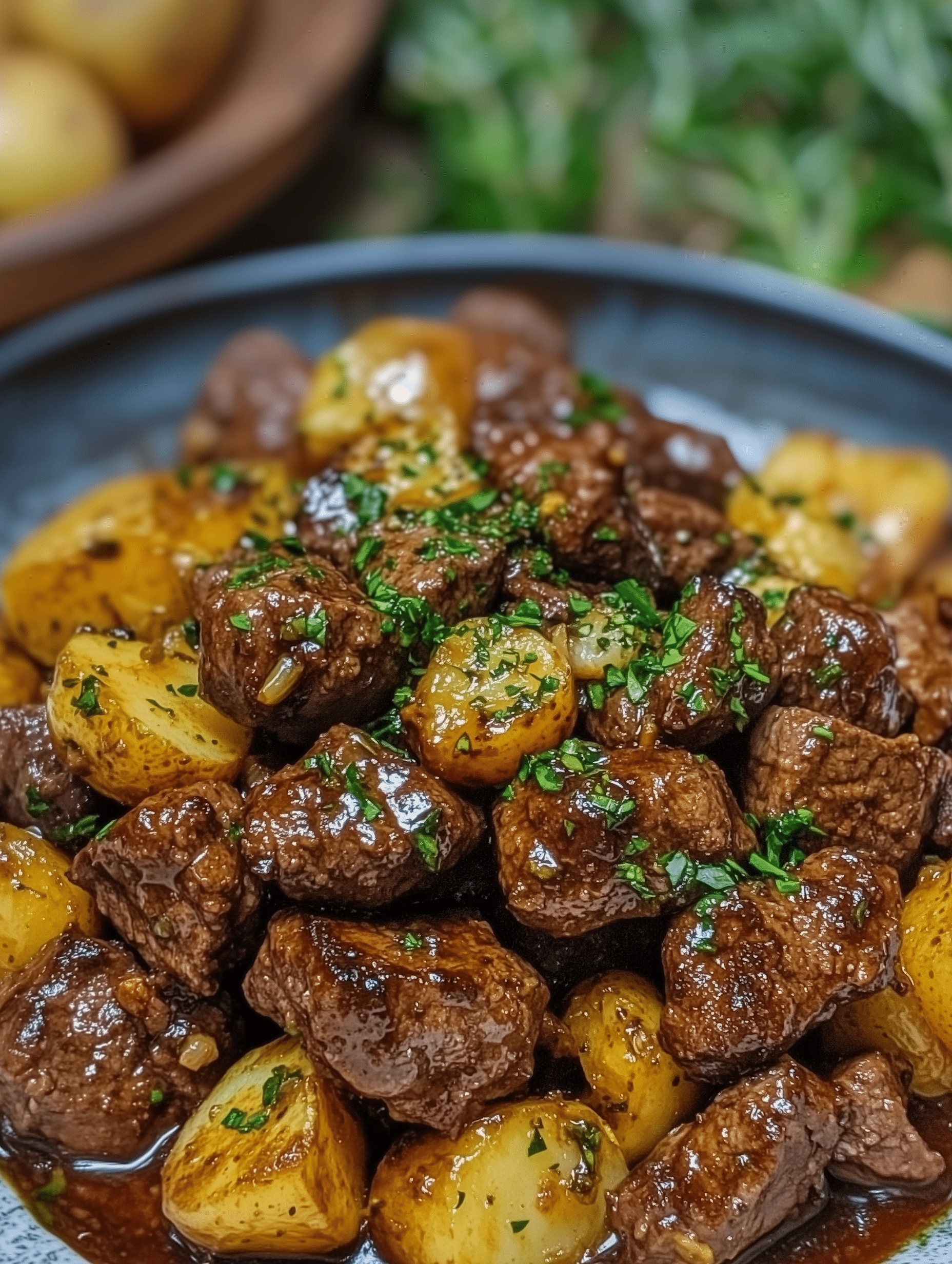 Slow Cooker Garlic Butter Beef Bites Potatoes 3 2 Slow Cooker Garlic Butter Beef Bites & Potatoes