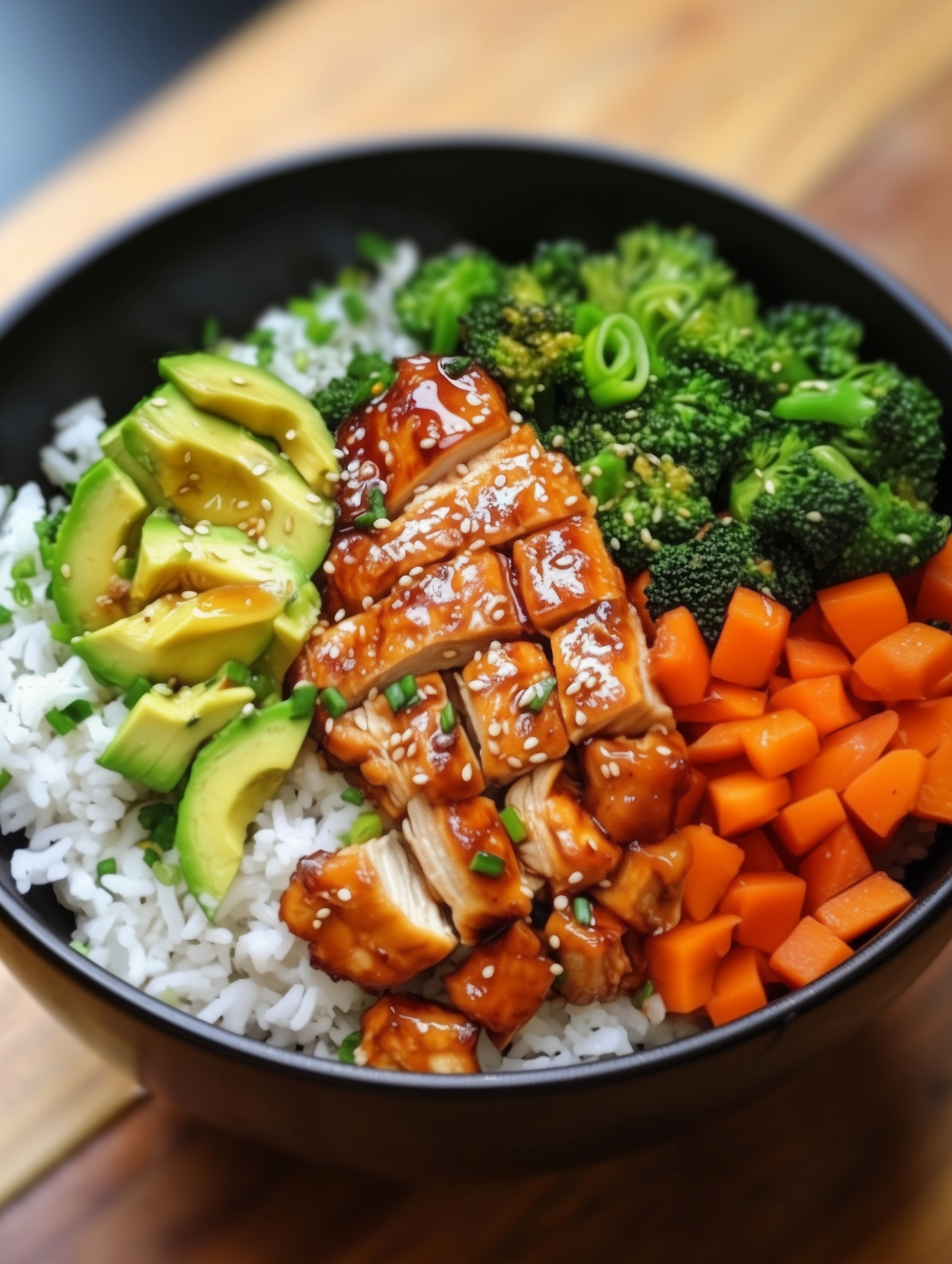 Sticky Chicken Rice Bowls