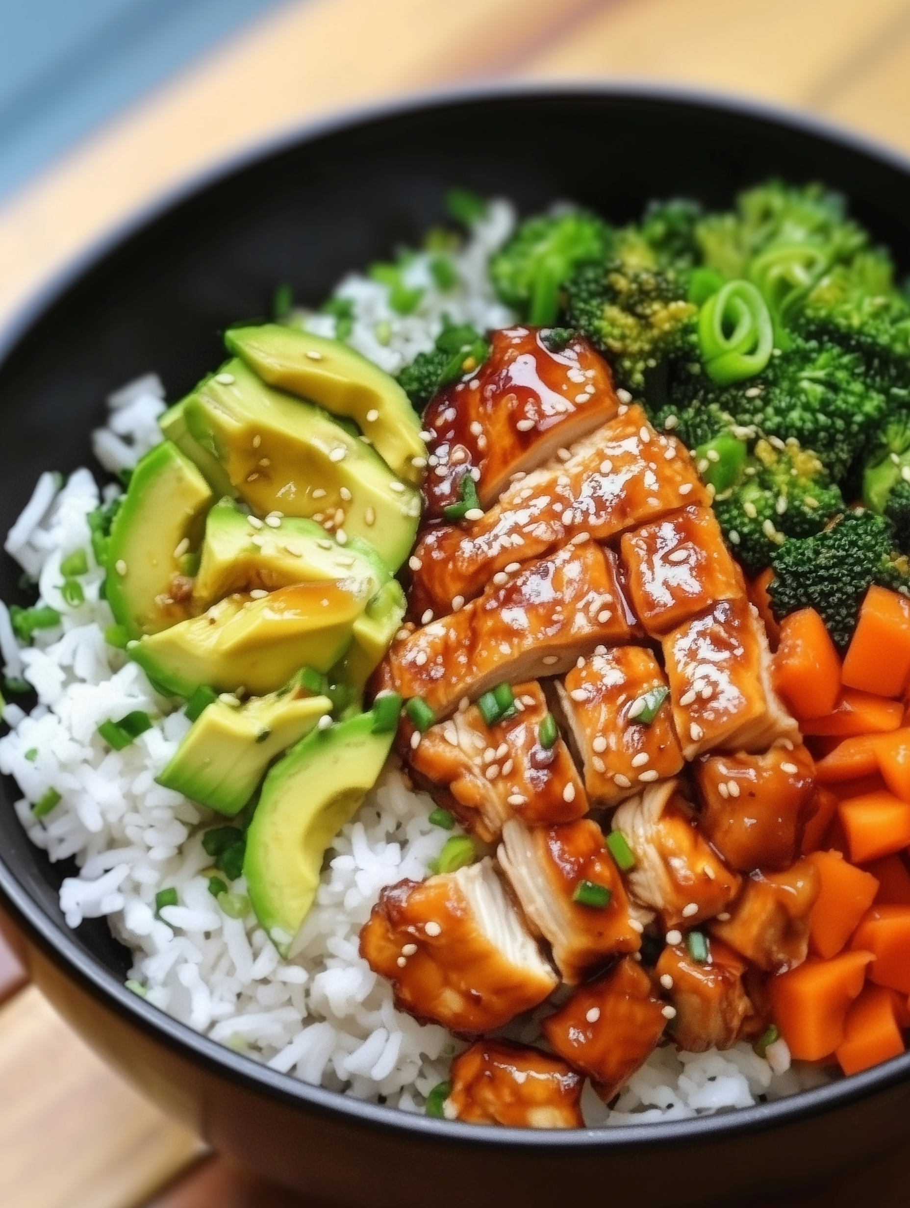 Sticky Chicken Rice Bowls